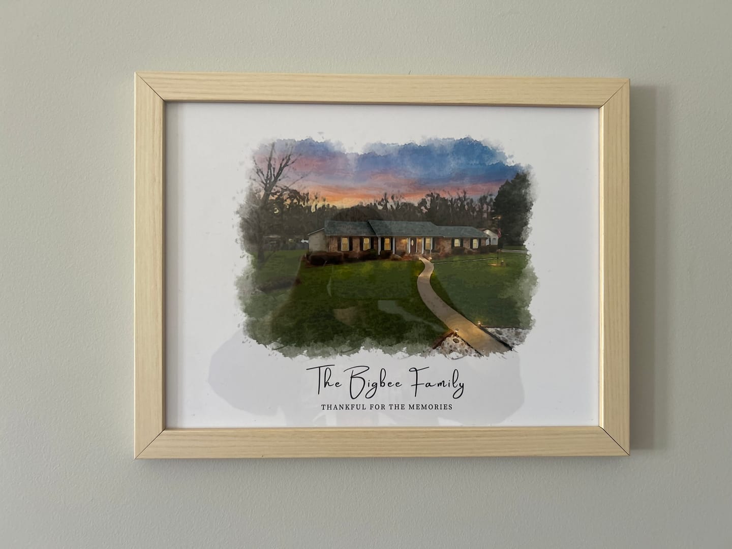 Customer photo review of Custom House Portrait