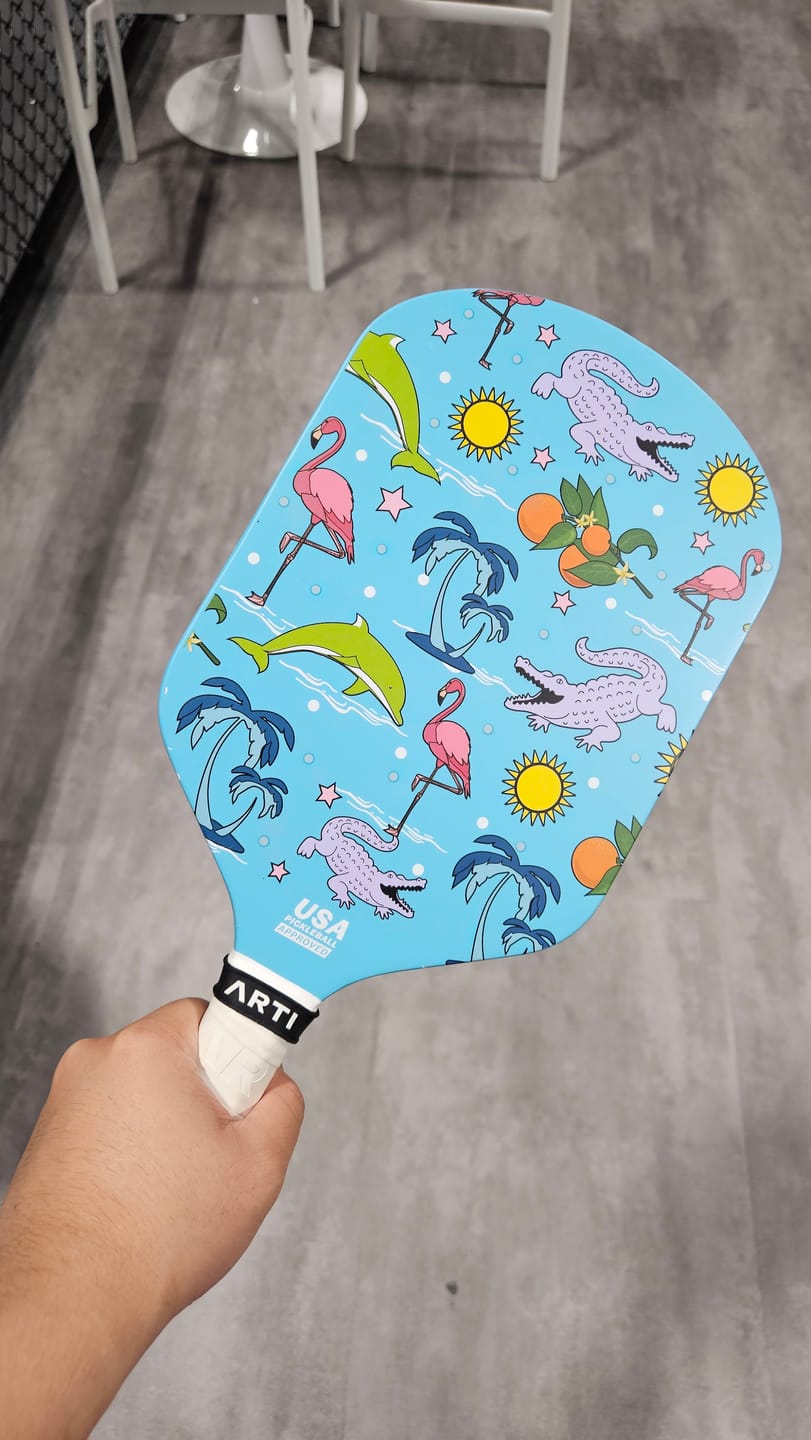 Customer photo review of ARTI 16mm Carbon Fiber "FLORIDA" Pickleball Paddle