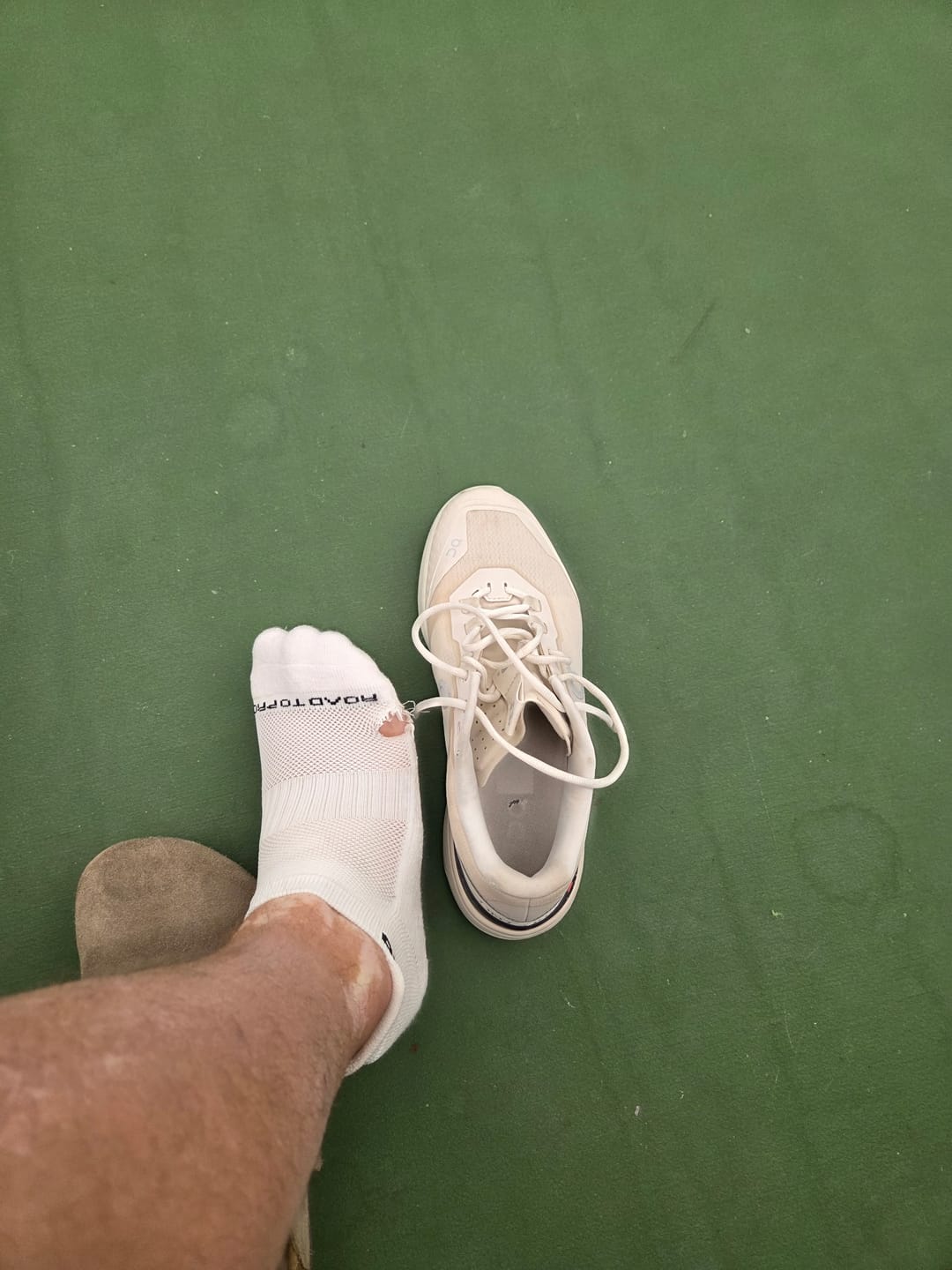Customer photo review of Ankle Anti-Slip Tennis Socks - 3 Pack