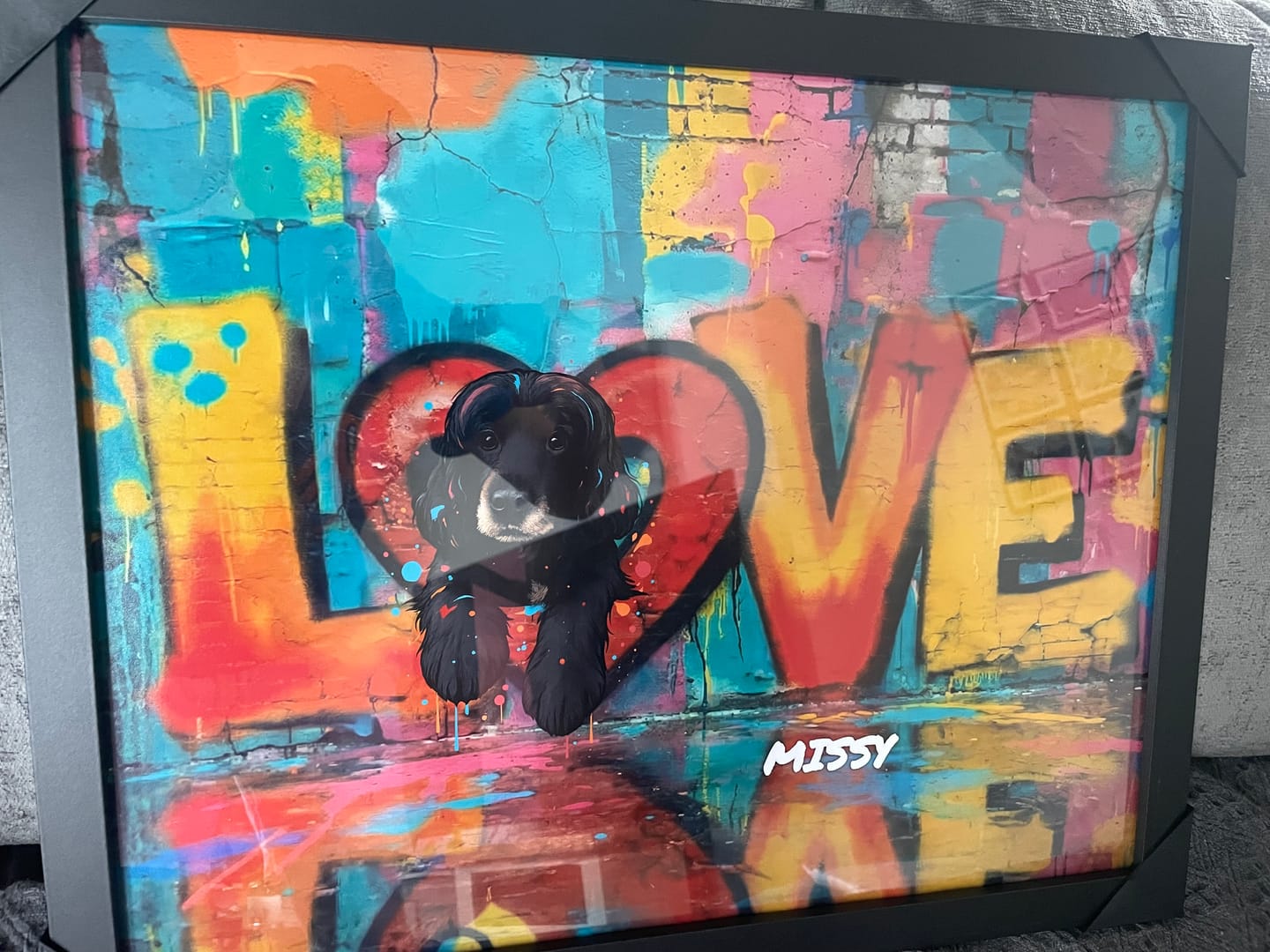 Customer photo review of Streetart -  Personalised Poster