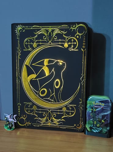 Customer photo review of Lunar Shadow 9-Pocket Trading Card Binder (LAST CHANCE PRE ORDER)