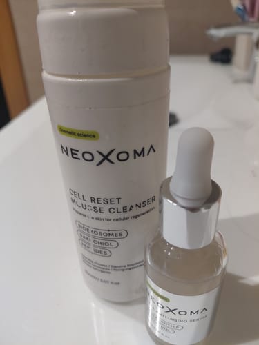 Customer photo review of Pack Sérum Ultra Rejuvenecedor & Limpiador Facial Cell Reset