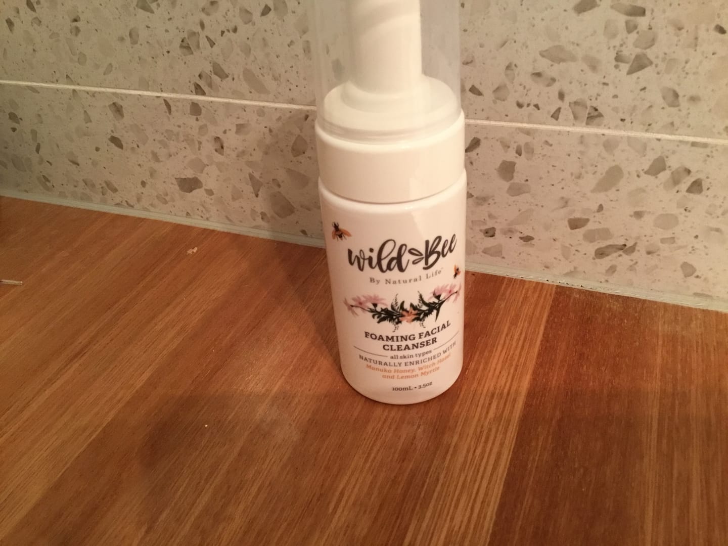 Customer photo review of Wild Bee Foaming Facial Cleanser