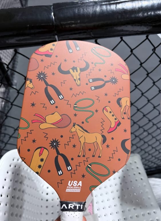 Customer photo review of ARTI 16mm Carbon Fiber "TEXAS" Pickleball Paddle
