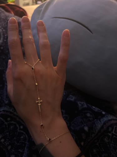 Customer photo review of Judgement Hand Chain