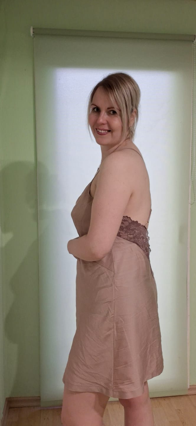 Customer photo review of Women's nightgown: DIVA (brown&brown)