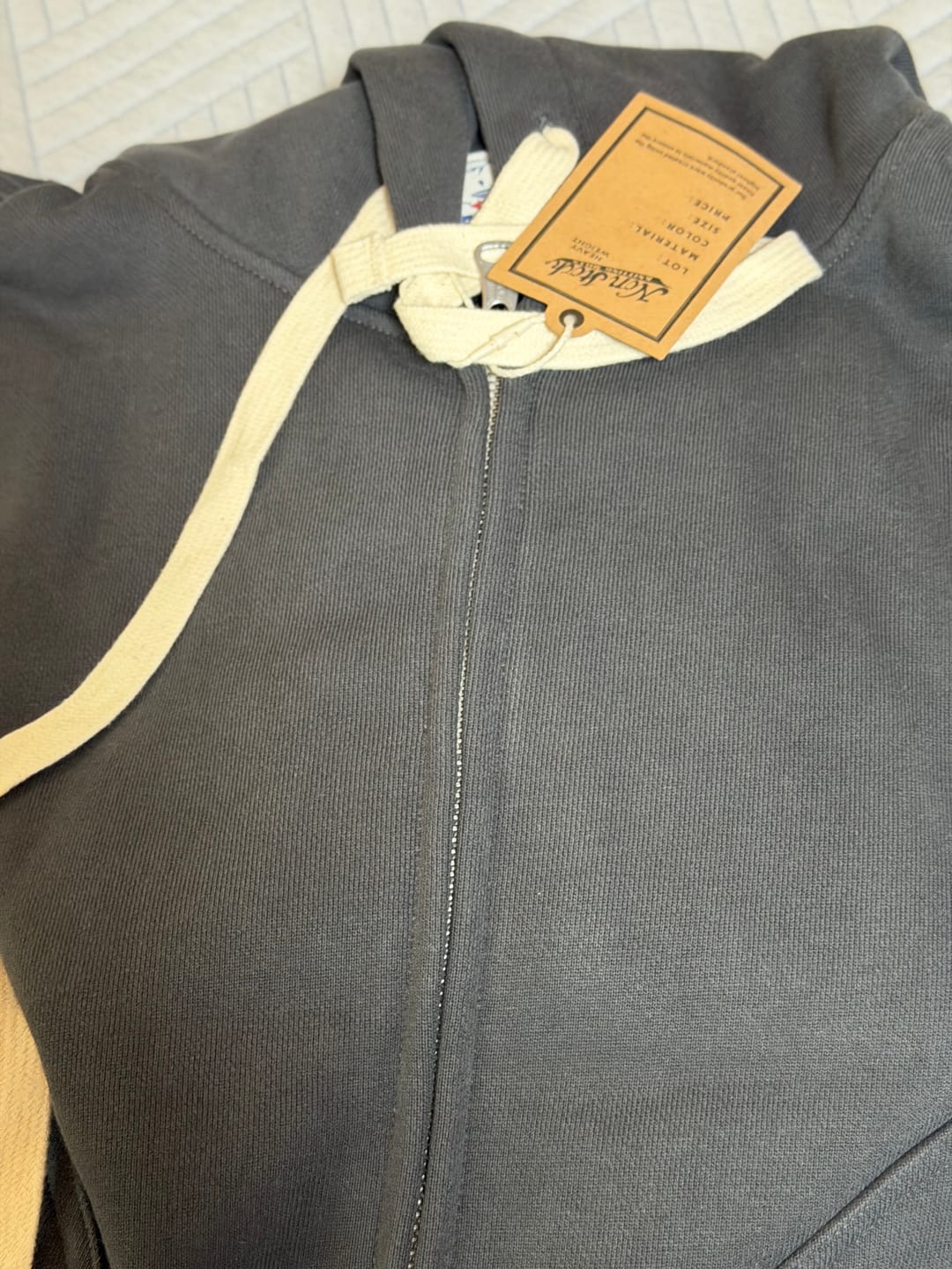 Customer photo review of 17.5 oz Terry Cloth Full-Zip Hoodie - Black