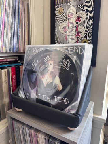 Customer photo review of Record Roots Tabletop Storage System