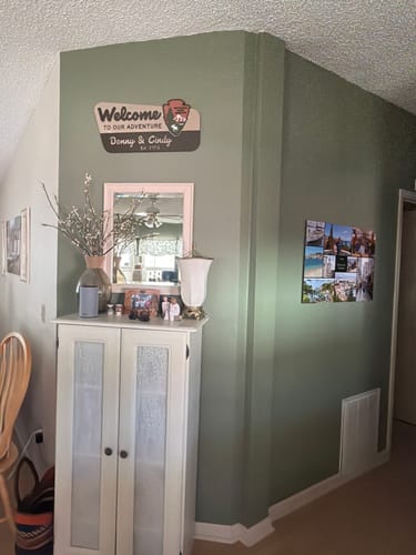Customer photo review of 3D National Park Service Family Name Welcome Sign (Moose Design)