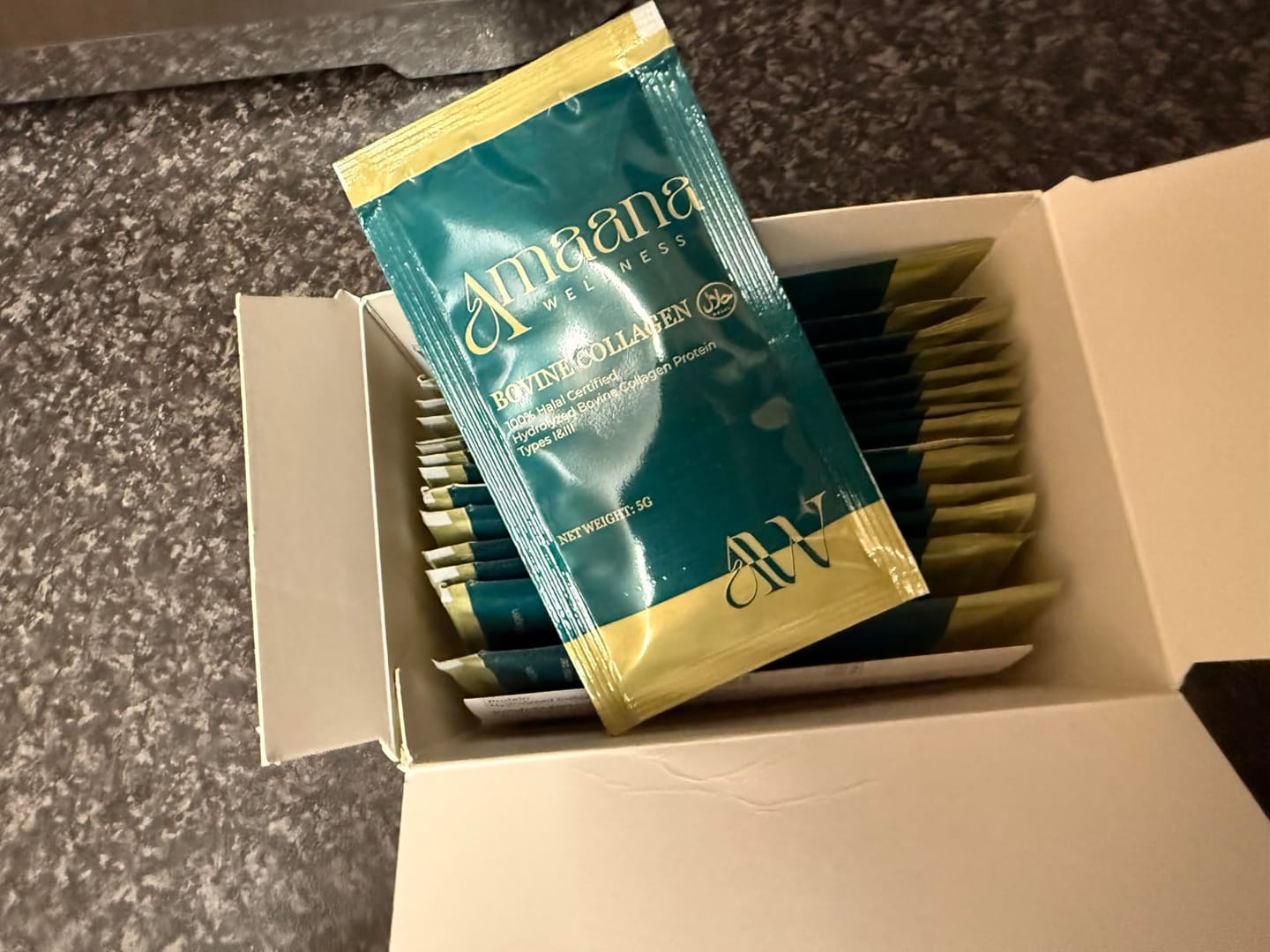 Customer photo review of Halal Bovine Collagen Powder Pouch