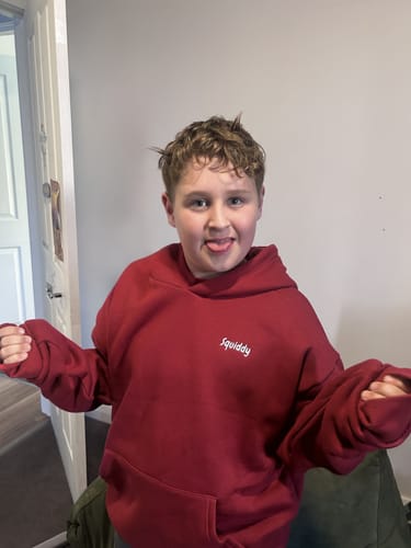 Customer photo review of “Squiddy” Classic Hoodie