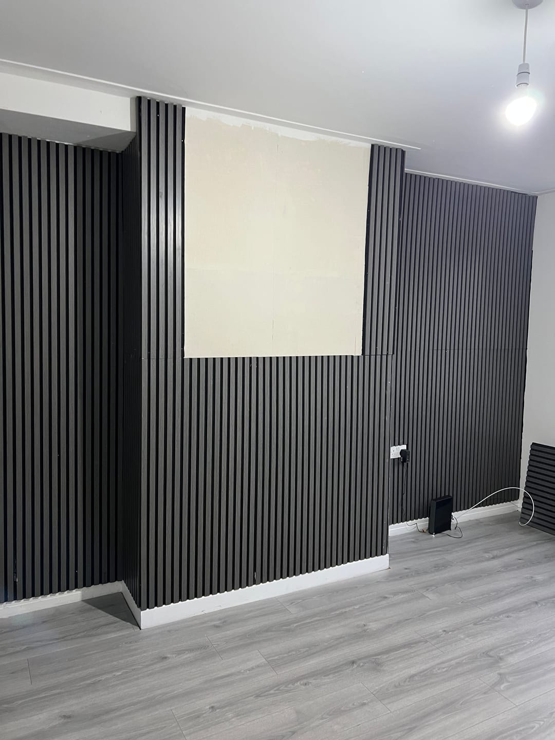 Customer photo review of Premium Acoustic Wall Panels - Dark Grey