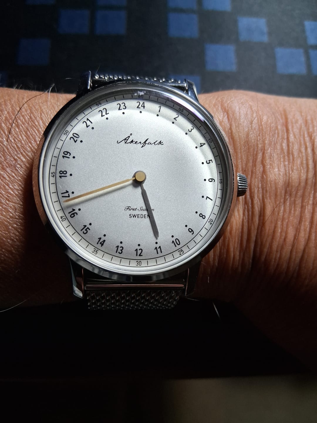 Customer photo review of First Season Silver White with Silver Mesh