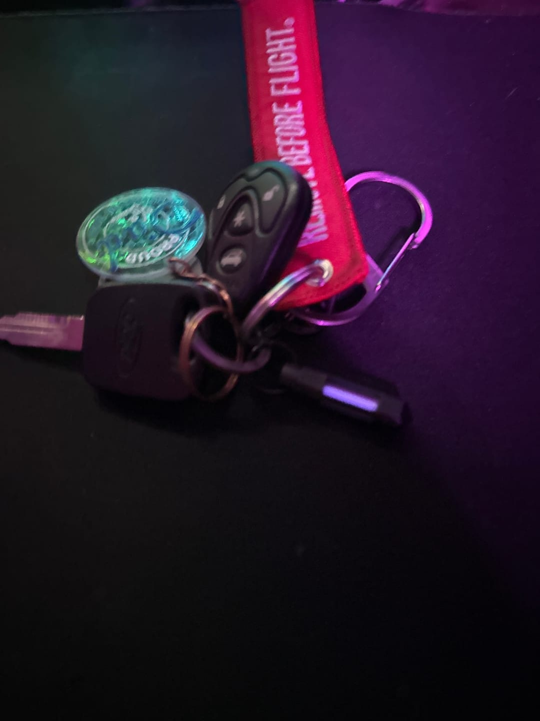 Customer photo review of Tritium Glow Fob