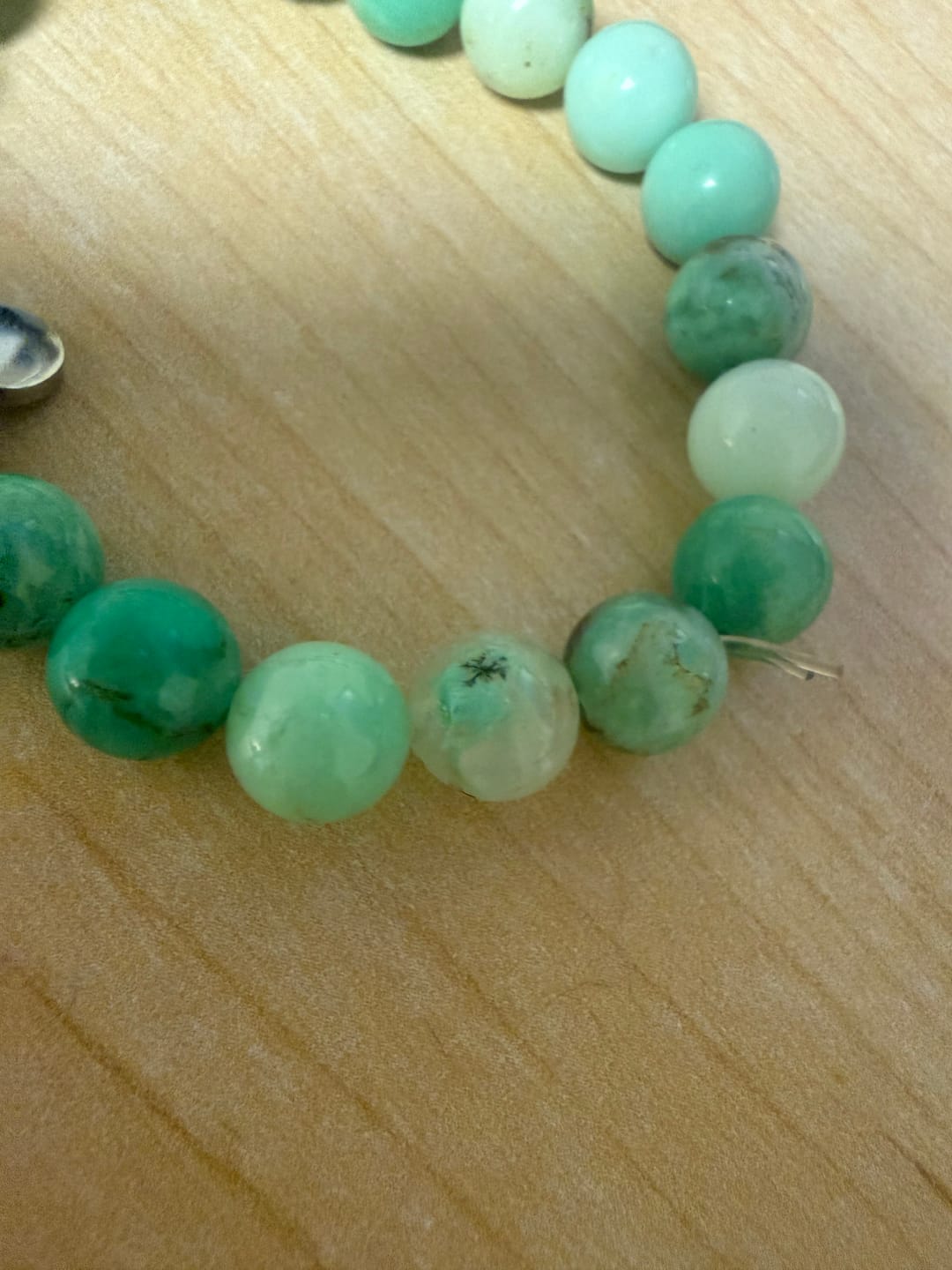 Customer photo review of Australian Jade Chrysoprase Bracelet