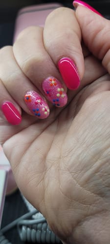 Customer photo review of Gotti No Wipe Gel Top Coat - Super Slick - New and Improved Formula (GOLD BOTTLE)