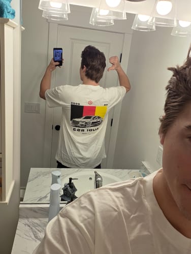 Customer photo review of Germany RS3 Tee- Off White
