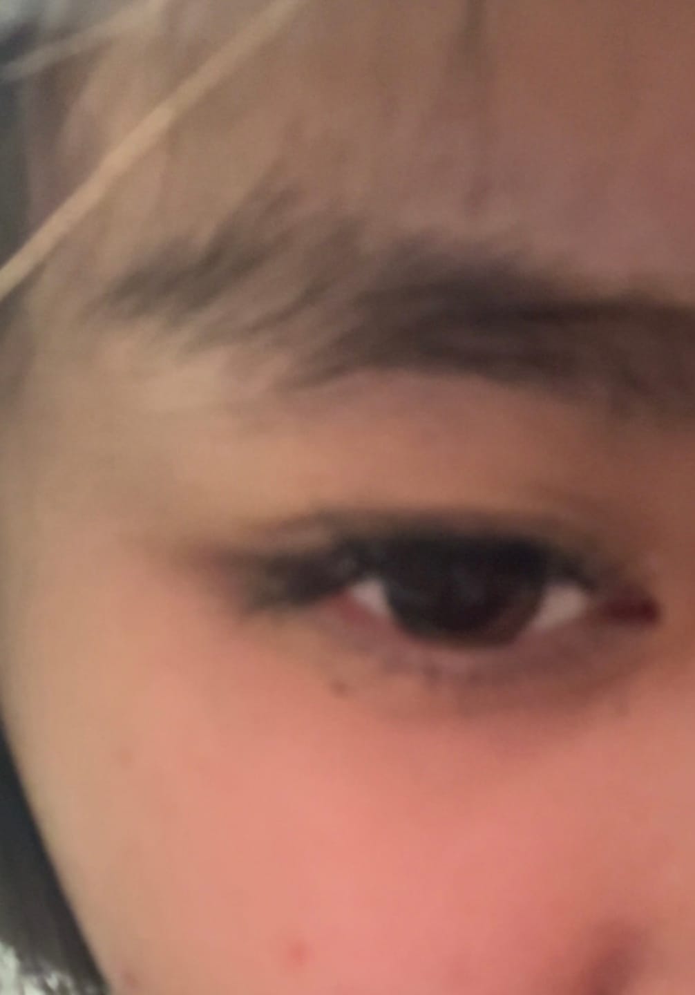 Customer photo review of Olens Glowy 1 Day Black Color Lenses