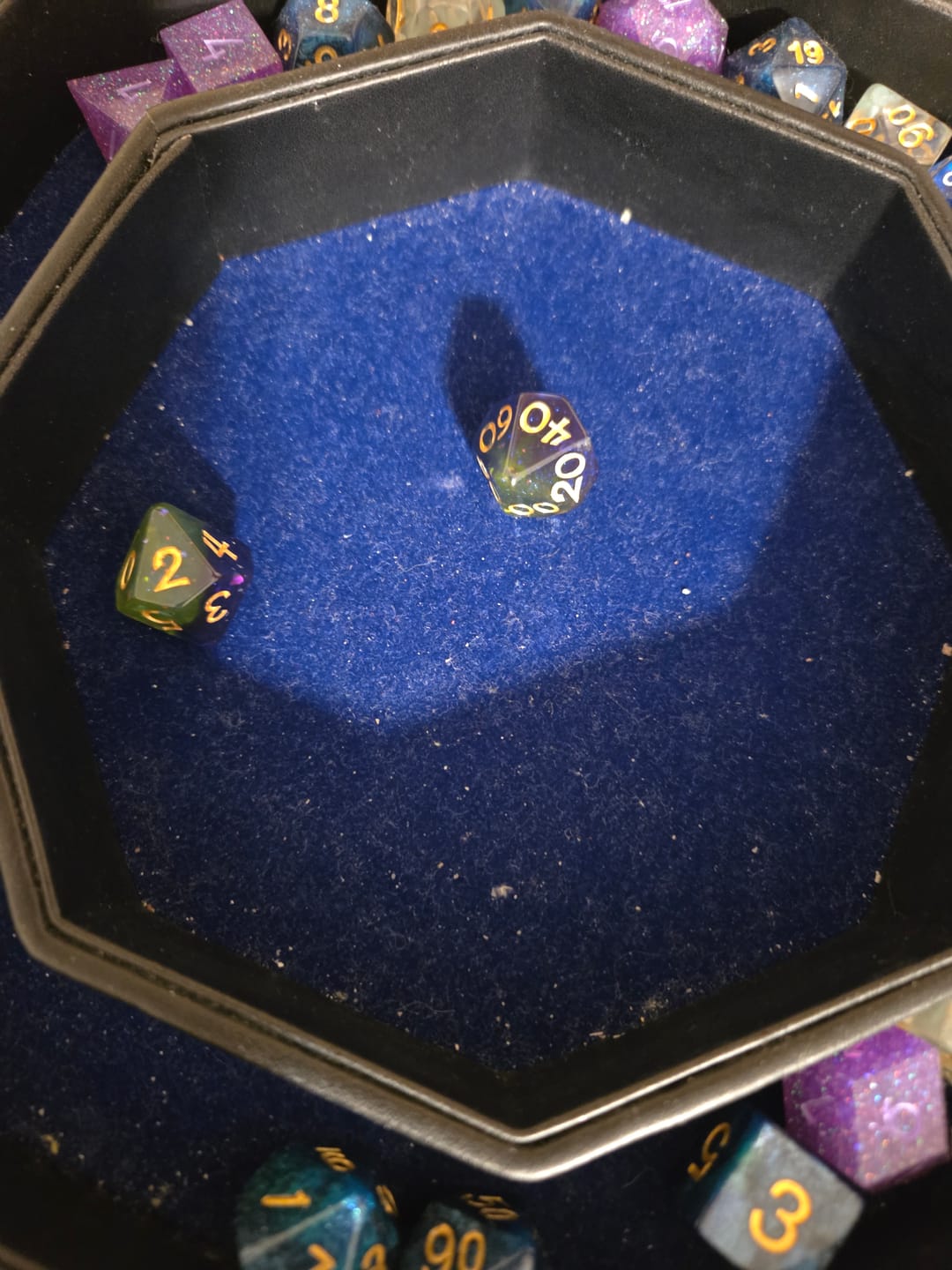 Customer photo review of Only Crits Mystery Box: Regular Dice