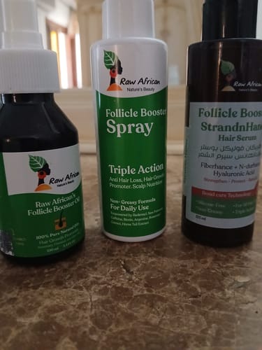 Customer photo review of Follicle Booster StrandnHance Hair serum
