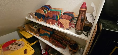 Customer photo review of 12.0x5.5x0.75" Small Flared Organic Cheese Board Silicone Mold