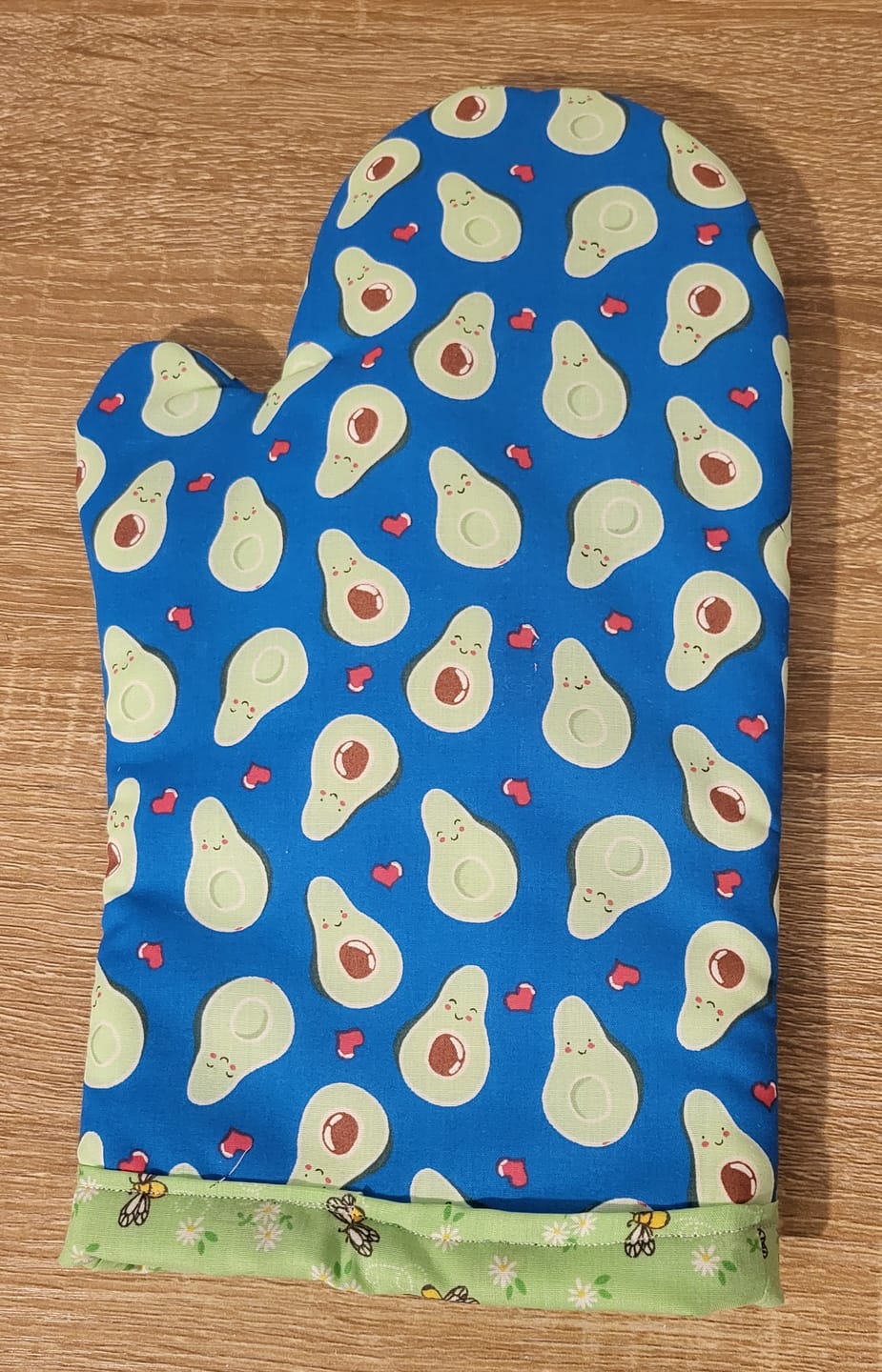 Customer photo review of Avocado Hearts Polycotton Fabric