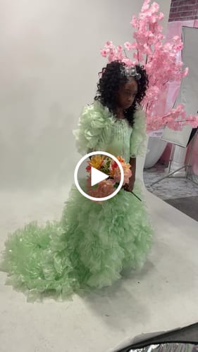 Customer video review of Luxurious Baby Girls Beauty Pageant Dress  Elegant Fluffy Birthday Party Dress
