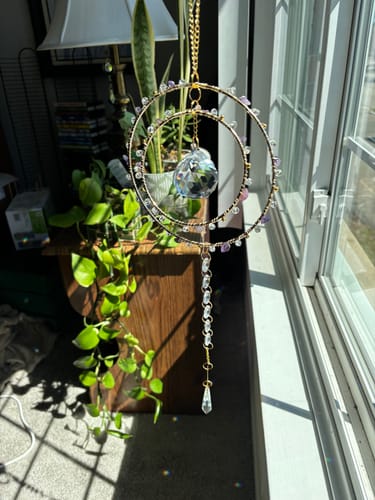 Customer photo review of Crystal Suncatcher DIY Kit with Wire Wrapping - Alanis