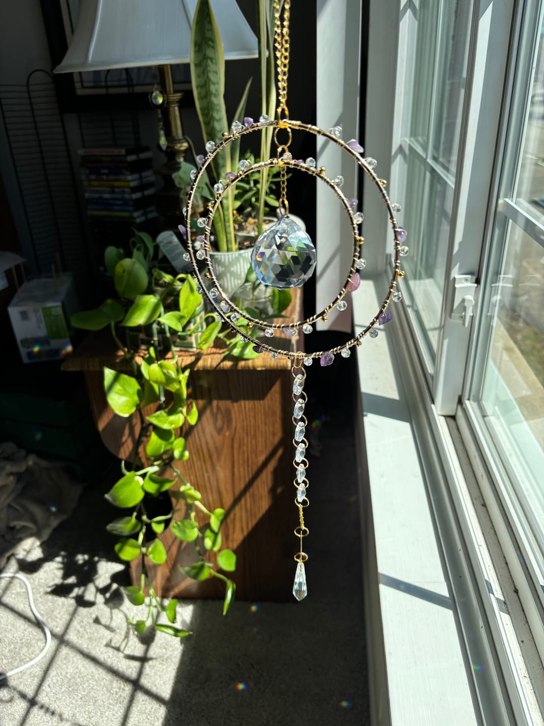 Customer photo review of Crystal Suncatcher DIY Kit with Wire Wrapping - Alanis