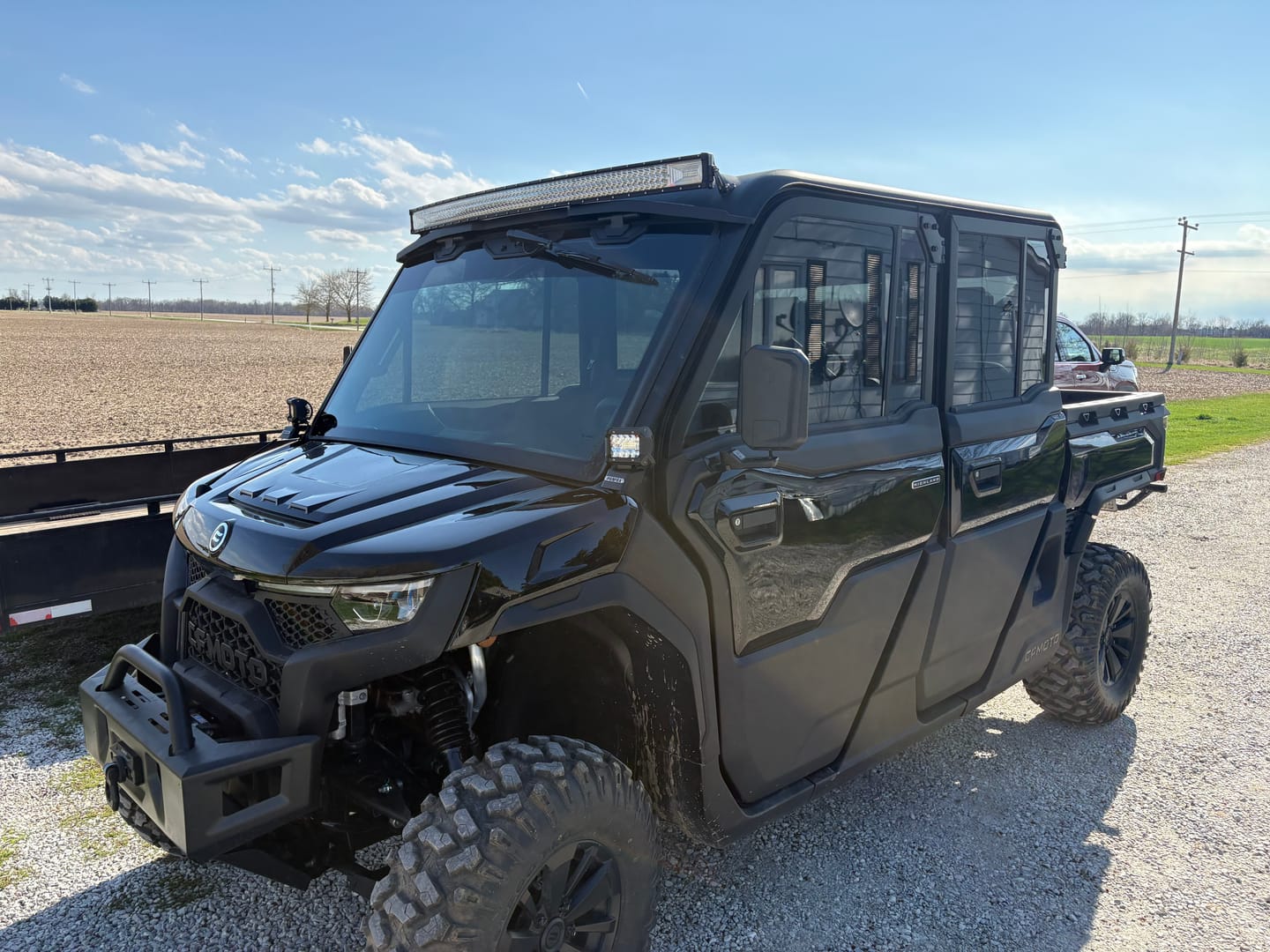 Customer photo review of CFMoto UForce U10 PRO — Front Cube Light Mounting Brackets