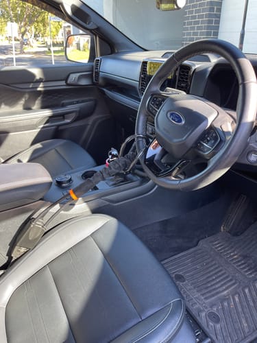 Customer photo review of Lock'd Car Defender - Visible Theft Deterrent