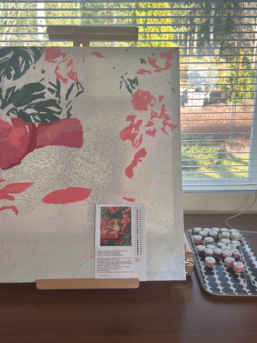 Customer photo review of Wild elegance | Paint by Number
