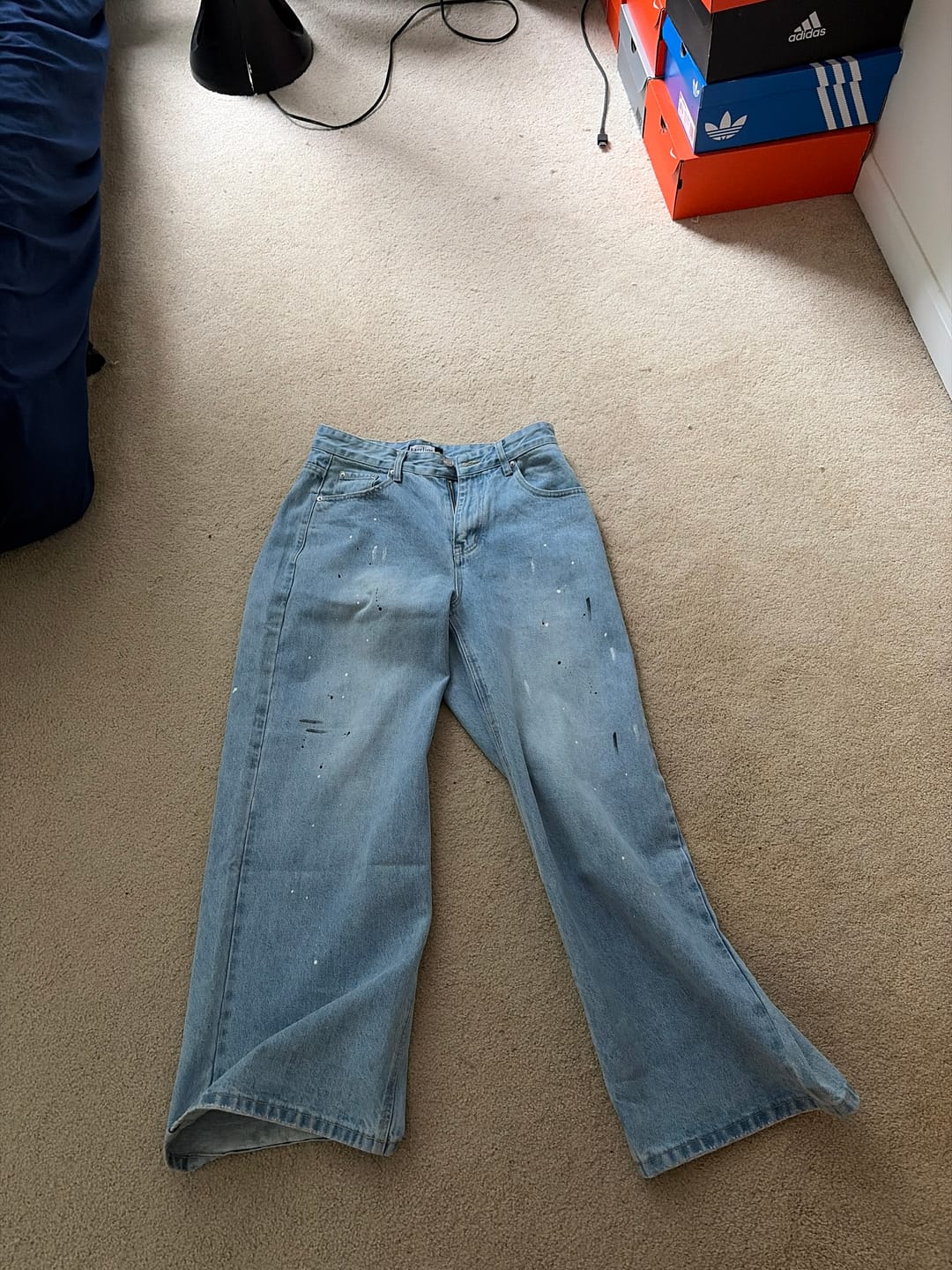 Customer photo review of Paint Splatter Denim