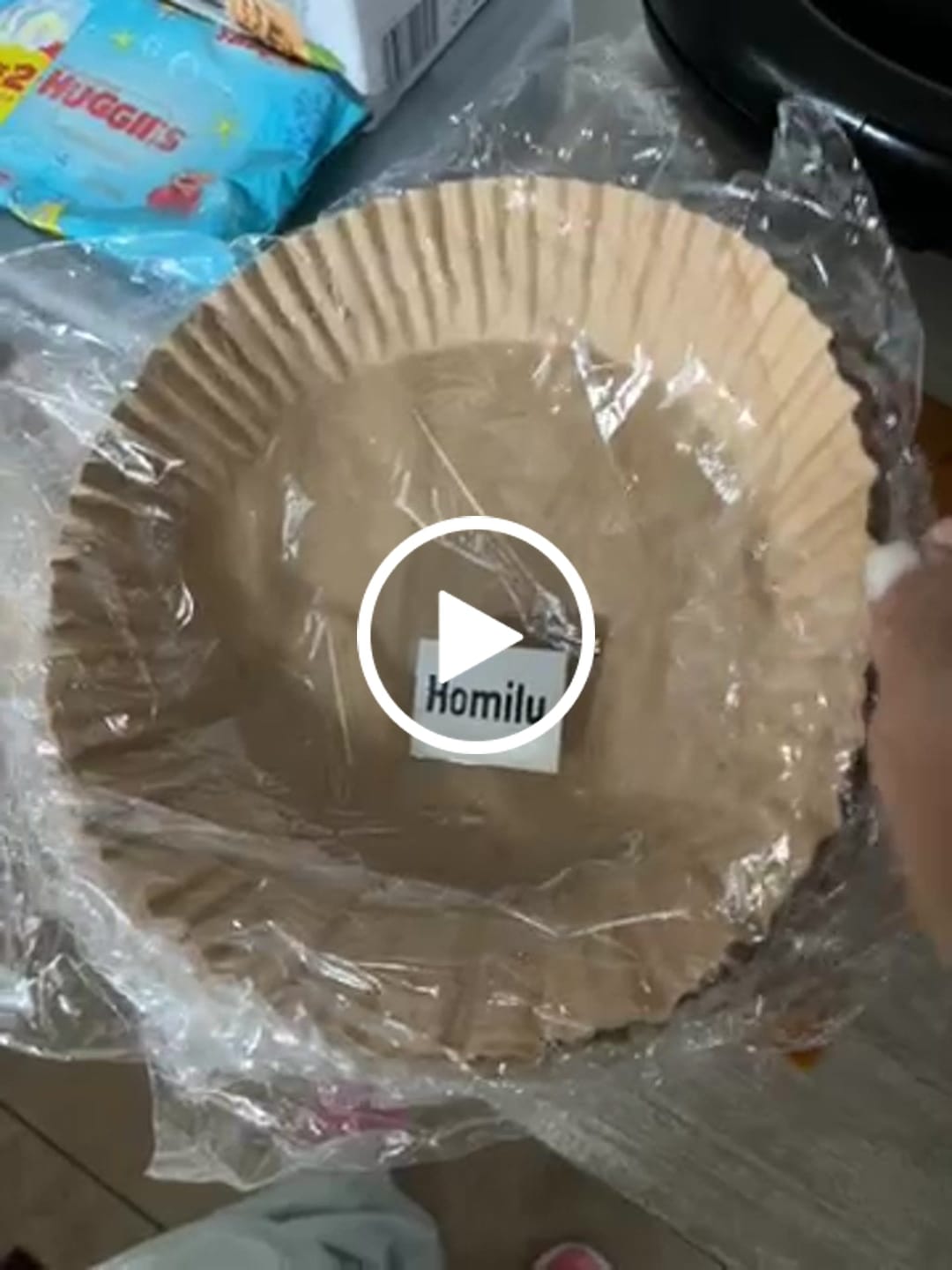 Customer video review of Set X200 Bandejas Papel Airfryer Descartables Antiadherentes Beige