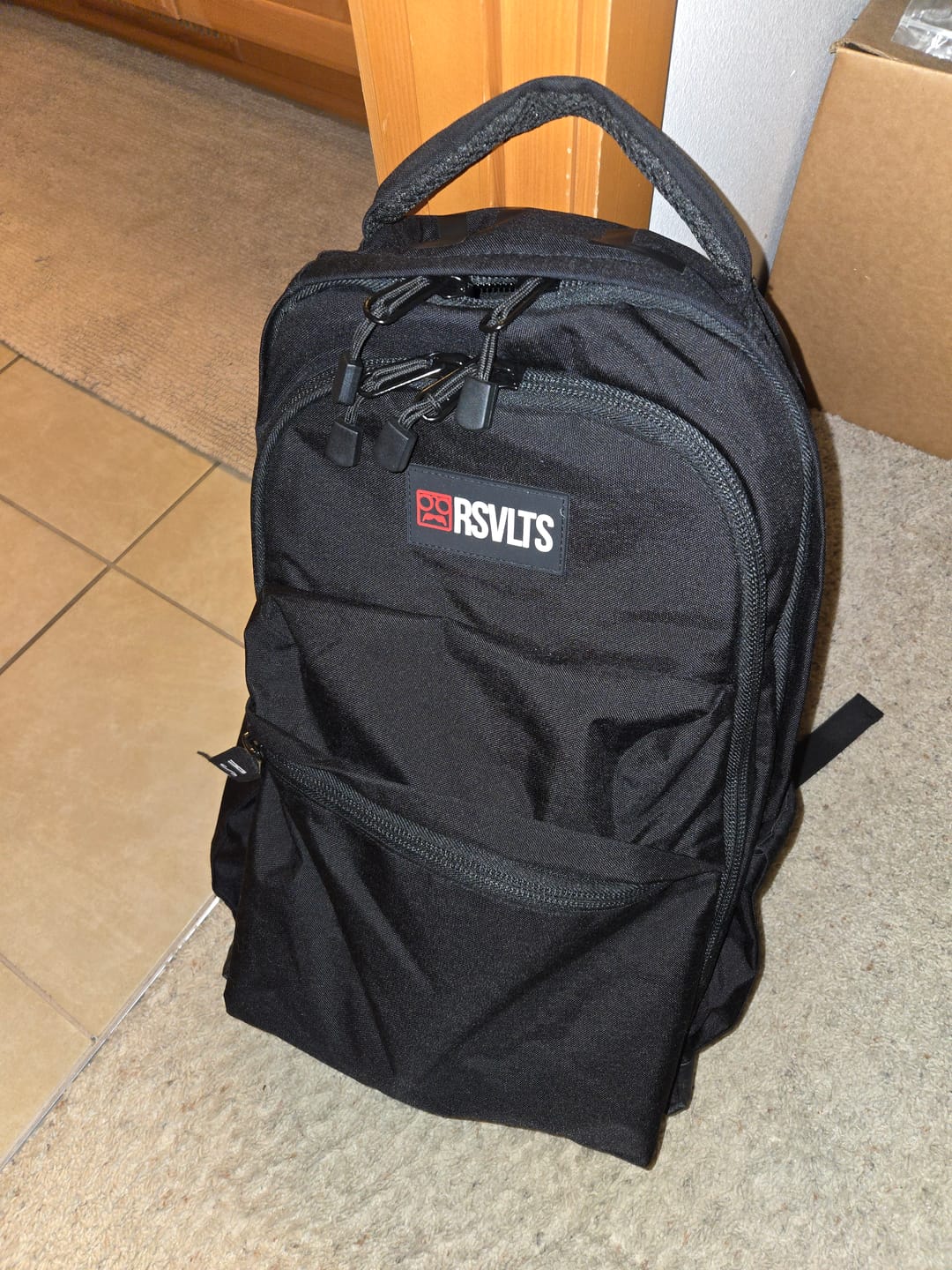 Customer photo review of RSVLTS Black Backpack V1