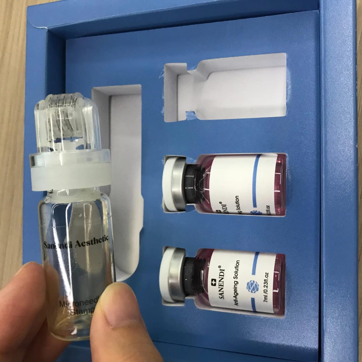 Customer photo review of Micro Infusion Microneedle Kit for Face