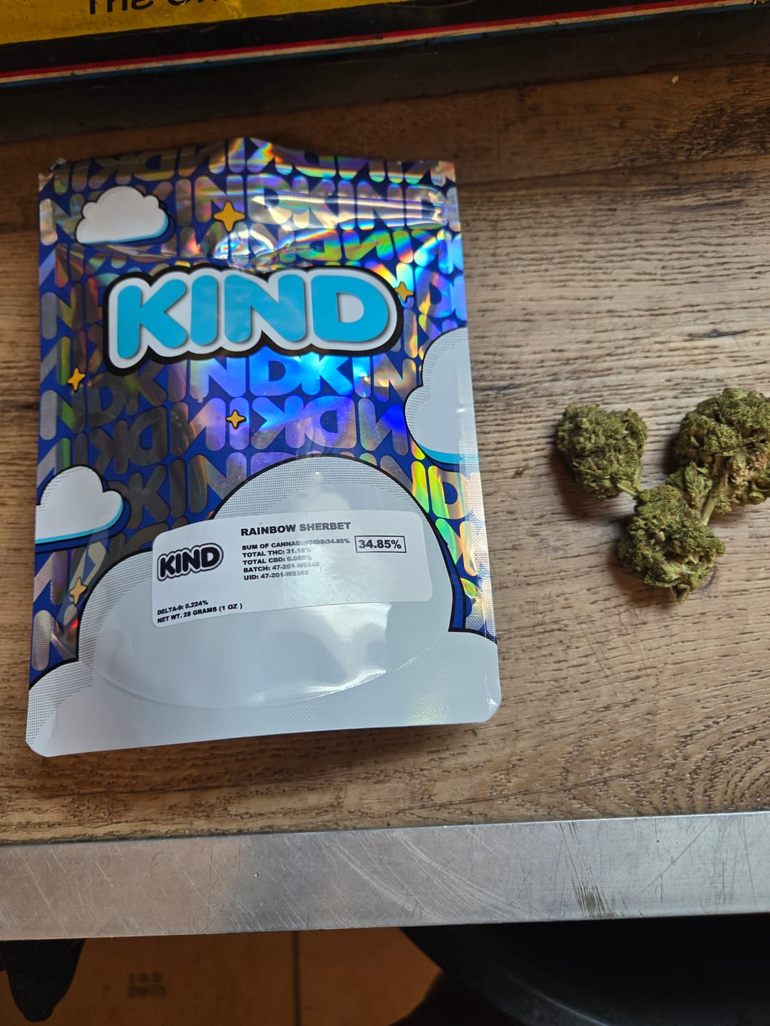 Customer photo review of Rainbow Sherbet - 28 Grams - Hybrid