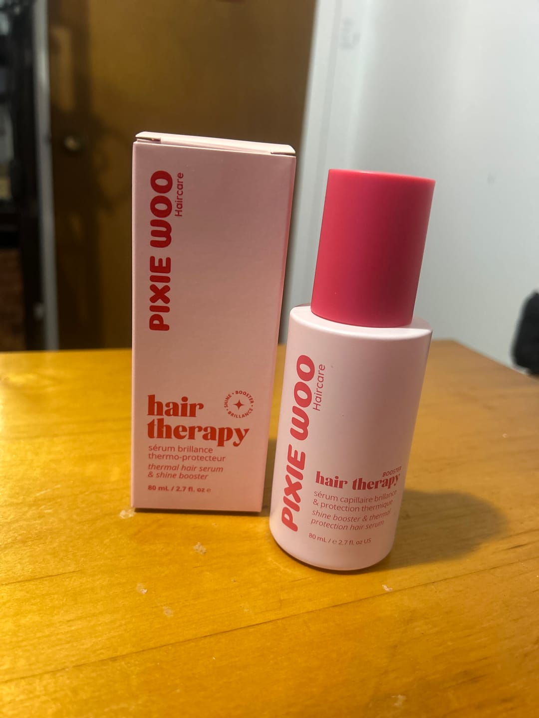 Customer photo review of Hair Booster : 3 in 1 Thermal protectant, shine and hydratation