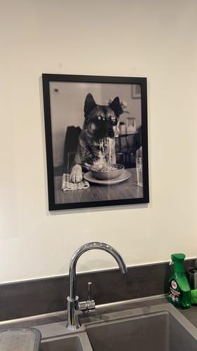 Customer photo review of Spaghetti -  Personalised Poster