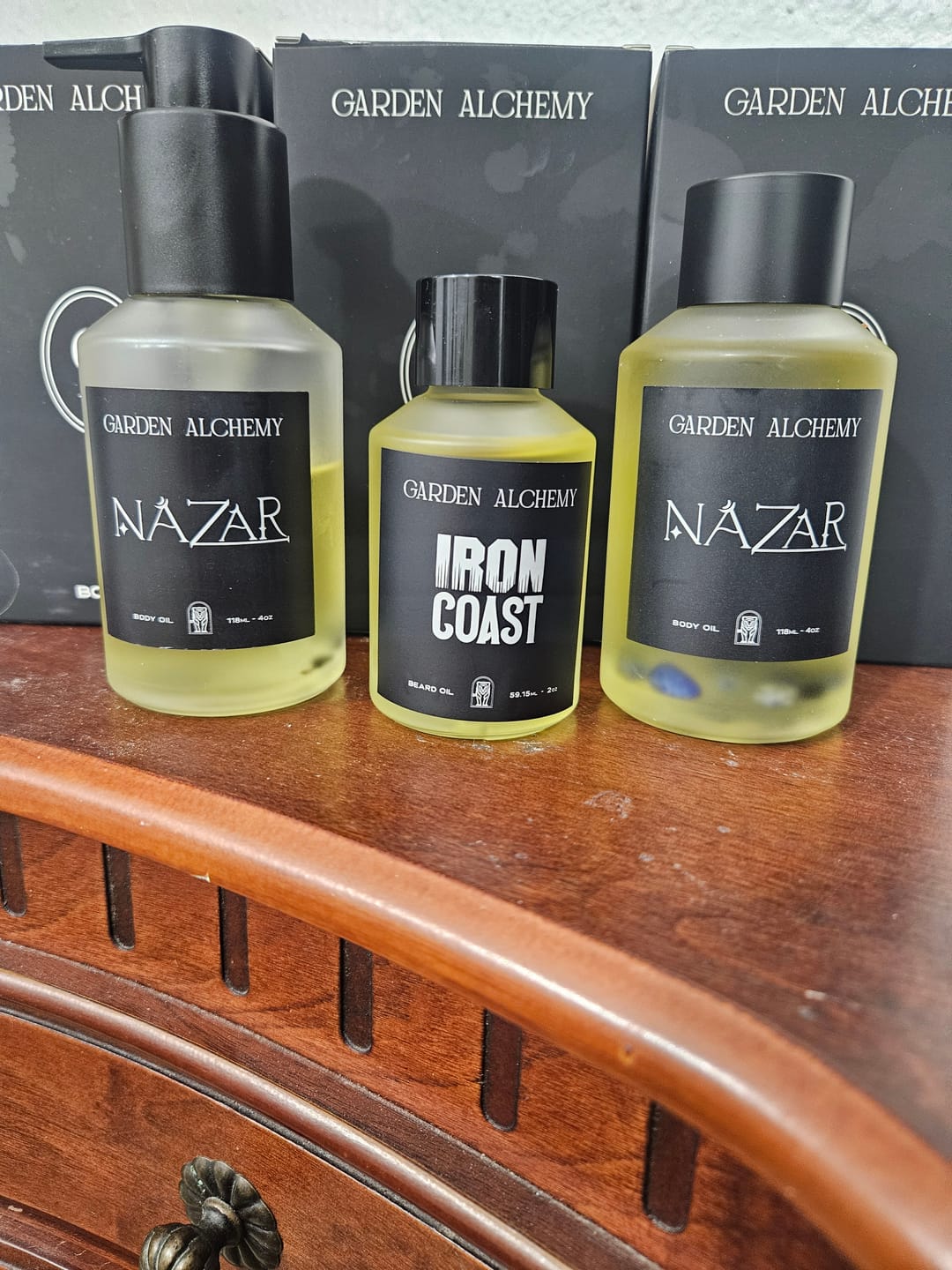 Customer photo review of NAZAR BODY OIL