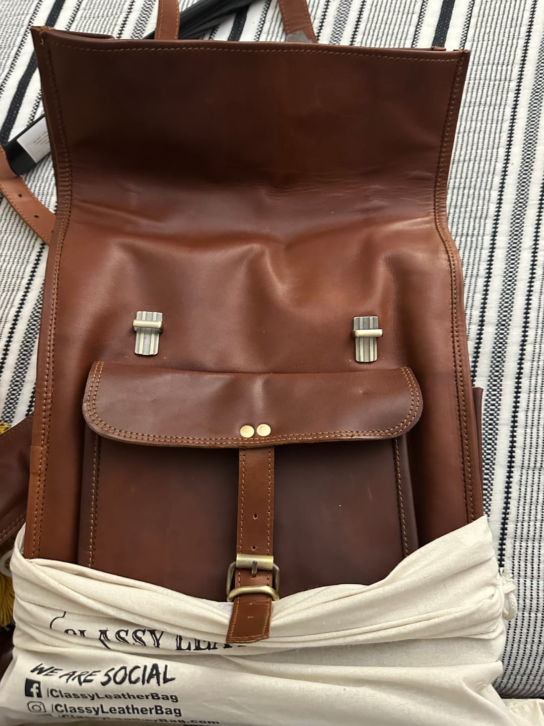 Customer photo review of The Chavez Roll Top Backpack