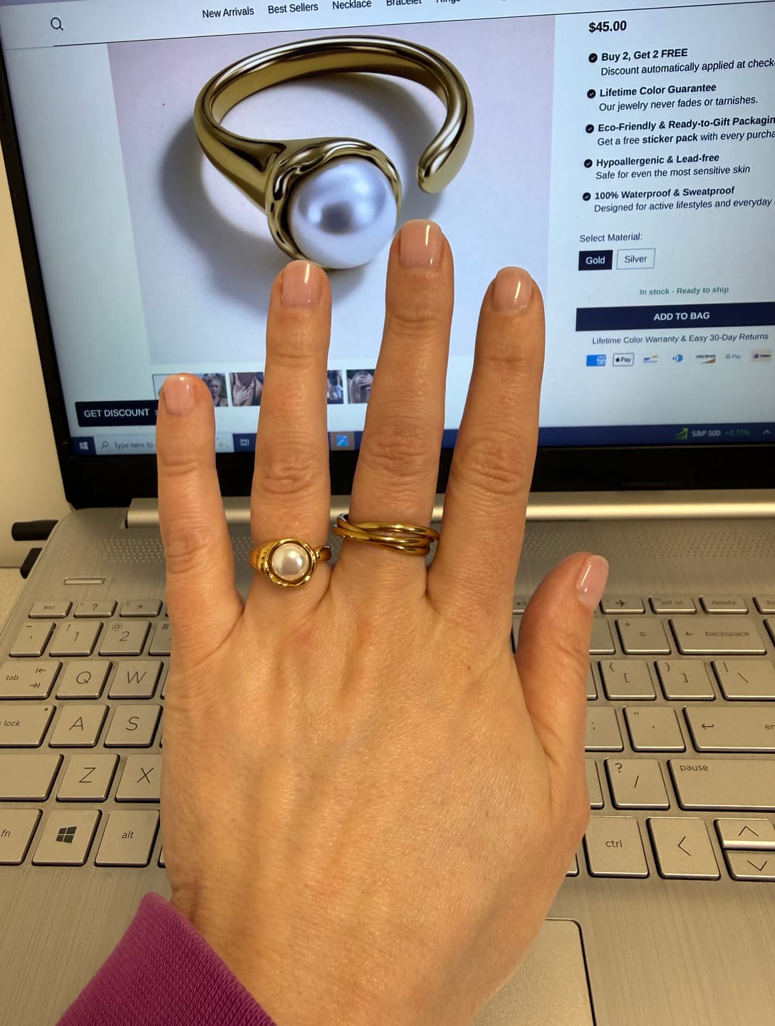 Customer photo review of Luna Ring