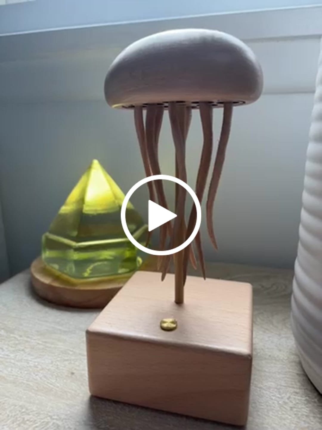Customer video review of MarinerPoet™ Handcrafted Wooden Jellyfish Automaton