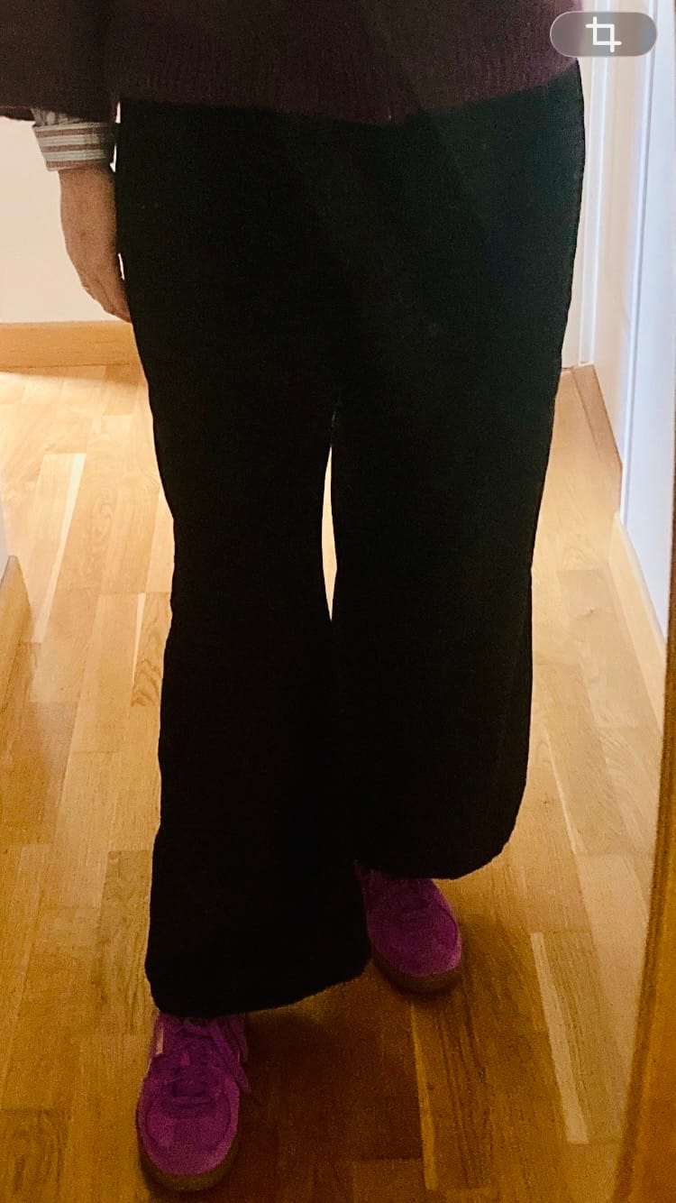 Customer photo review of Pantalon Nestor - velours côtelé noir