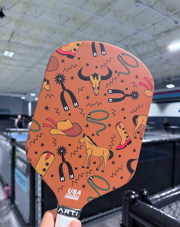 Customer photo review of ARTI 16mm Carbon Fiber "TEXAS" Pickleball Paddle