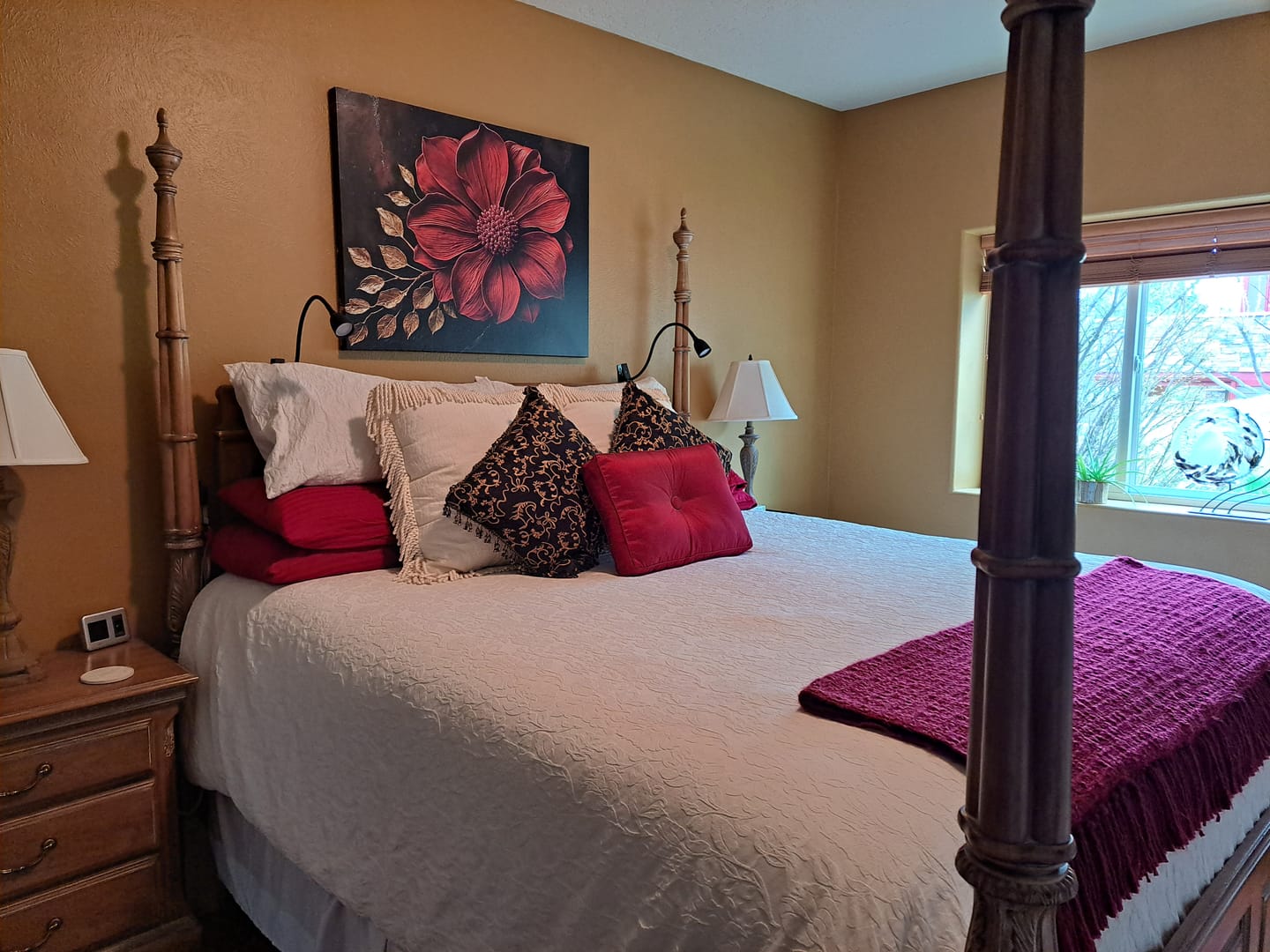 Customer photo review of Elegant Flower Wall Art – Oversized Floral Canvas for Living Room and Home Decor