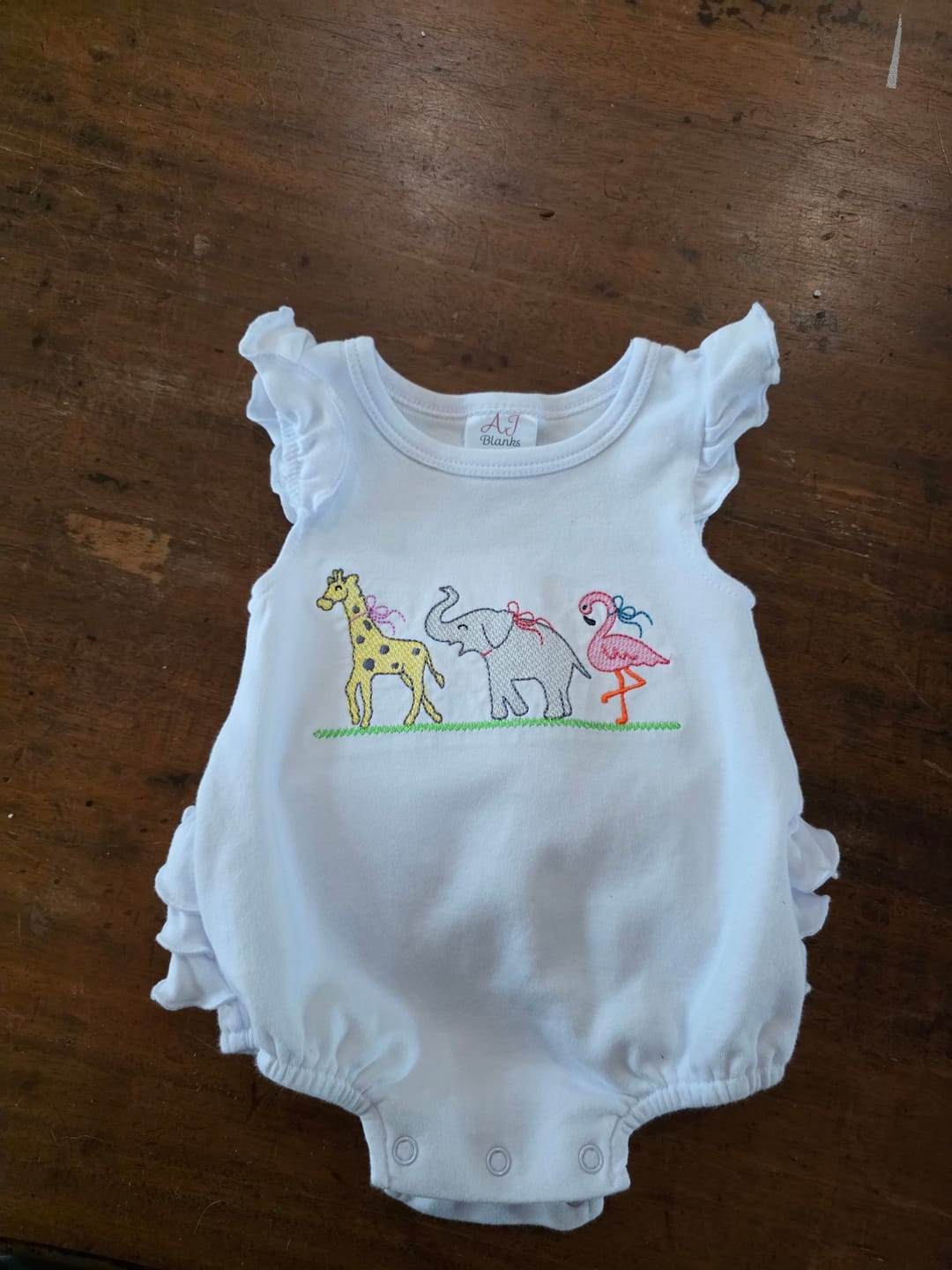 Customer photo review of Girls Ruffle Bum Bubbles