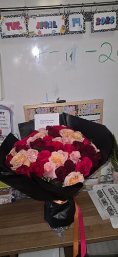 Customer photo review of Cherry Rose Bouquet
