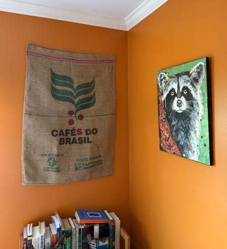 Customer photo review of Coffee Jute Bags