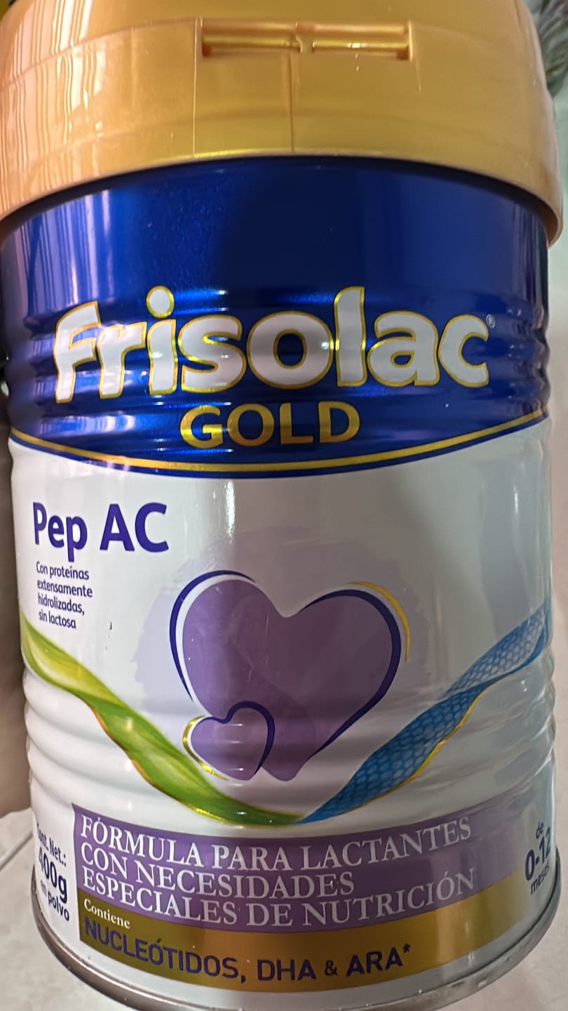 Customer photo review of Frisolac Gold Pep A C (0 A 12 Meses) Pack Con 800 Gr